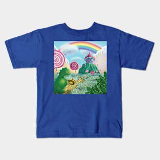 Dinosaur In Candy Land Kids T-Shirt